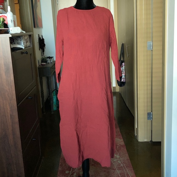 Suunday | NWT Cotton Gauze Dress - Terracotta, L - Picture 4 of 16